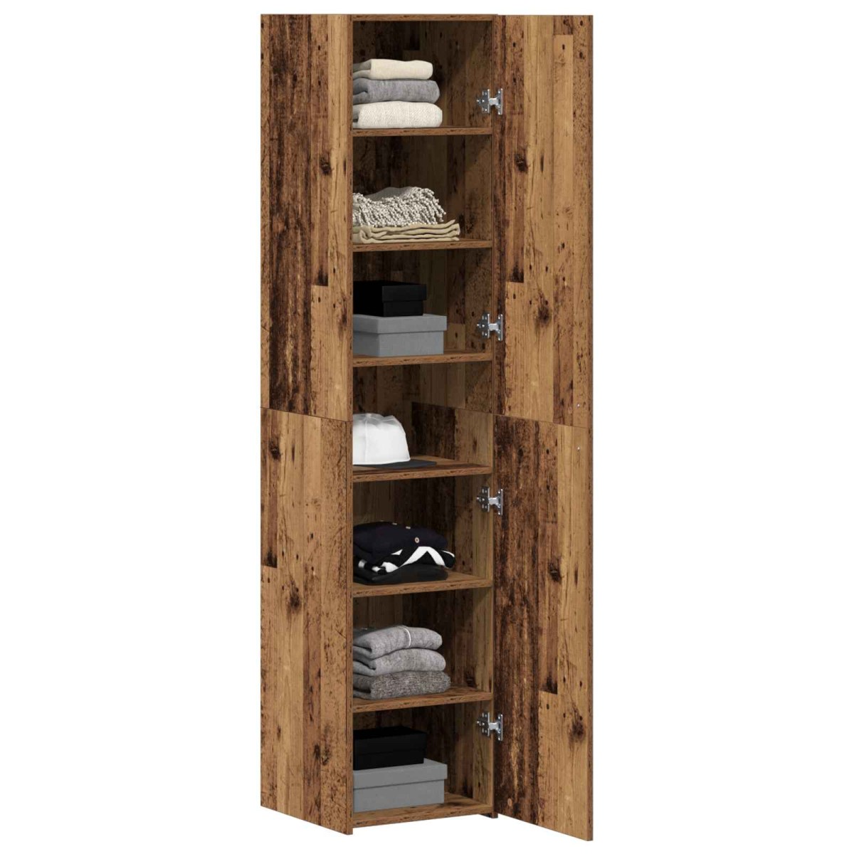vidaXL Highboard Παλιό ξύλο 40 x 42,5 x 185 εκ.