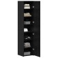 vidaXL Highboard Μαύρη Οξυά 40 x 42,5 x 185 εκ.