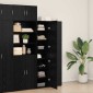 vidaXL Highboard Μαύρη Οξυά 40 x 42,5 x 185 εκ.