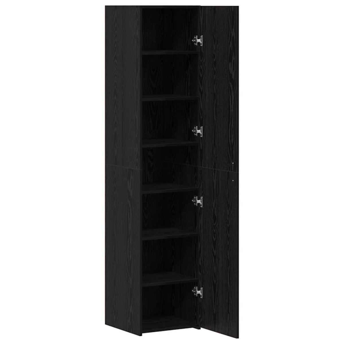vidaXL Highboard Μαύρη Οξυά 40 x 42,5 x 185 εκ.