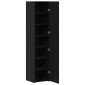 vidaXL Highboard Μαύρη Οξυά 40 x 42,5 x 185 εκ.