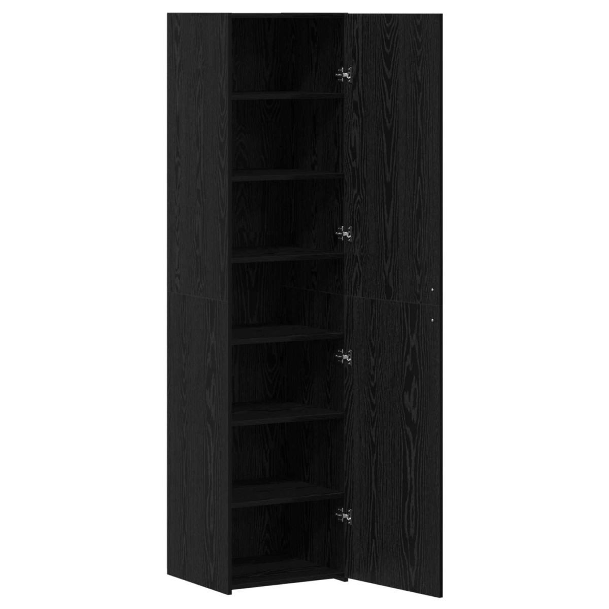 vidaXL Highboard Μαύρη Οξυά 45 x 42,5 x 185 εκ.