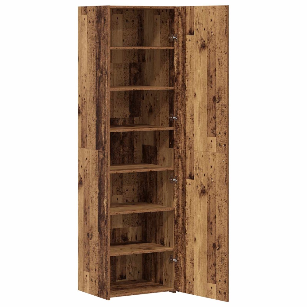 vidaXL Highboard Παλιό ξύλο 50 x 42,5 x 185 εκ.