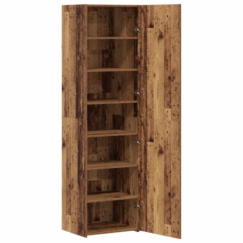 vidaXL Highboard Παλιό ξύλο 50 x 42,5 x 185 εκ.