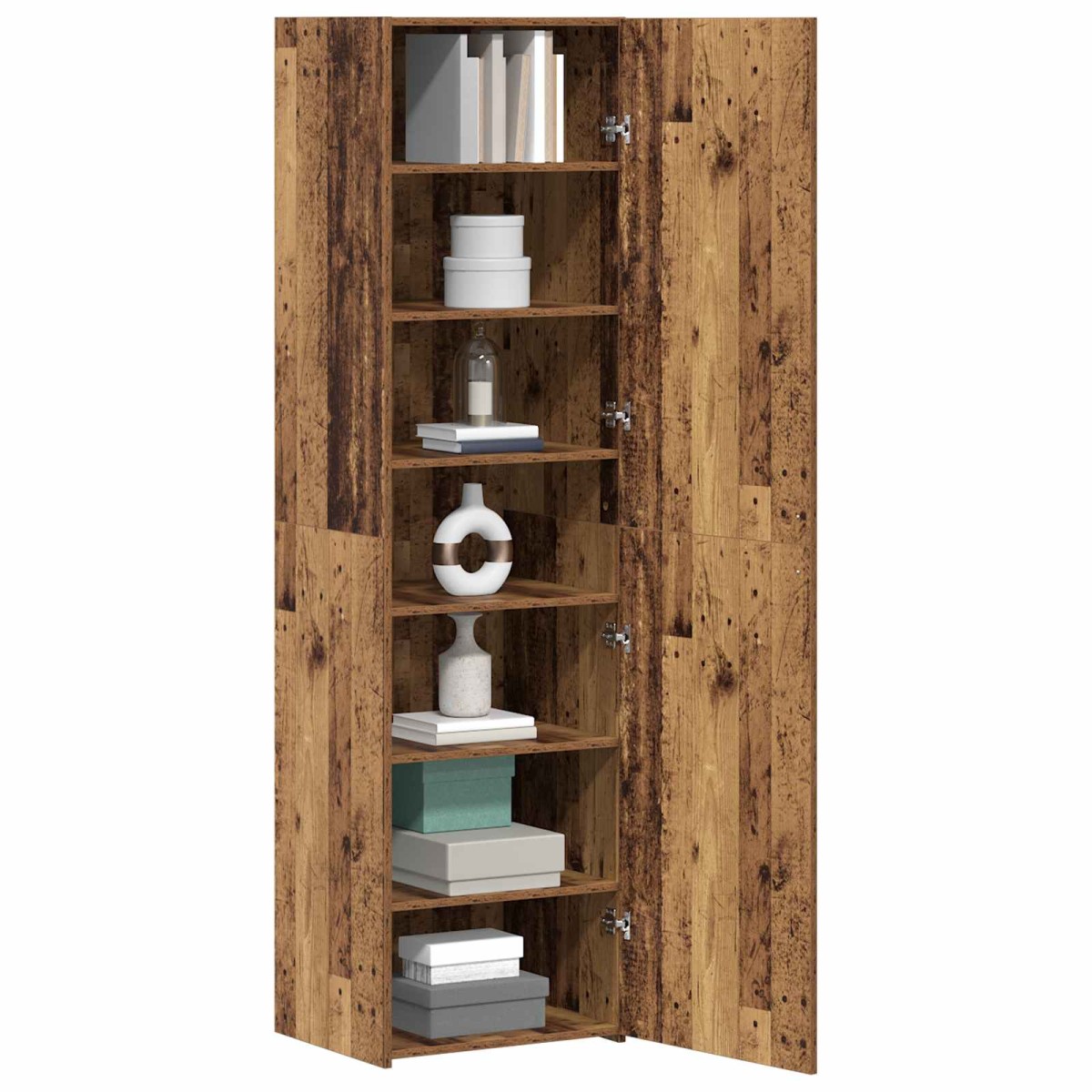 vidaXL Highboard Παλιό ξύλο 50 x 42,5 x 185 εκ.