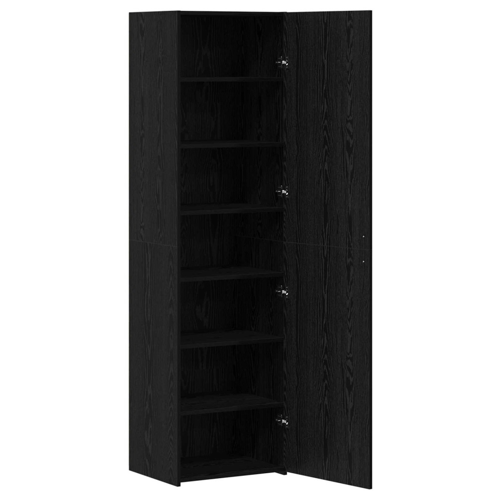 vidaXL Highboard Μαύρη Οξυά 50 x 42,5 x 185 εκ.