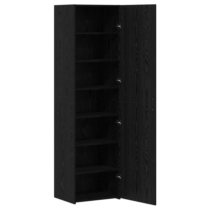 vidaXL Highboard Μαύρη Οξυά 50 x 42,5 x 185 εκ.