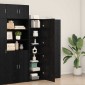 vidaXL Highboard Μαύρη Οξυά 50 x 42,5 x 185 εκ.