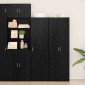 vidaXL Highboard Μαύρη Οξυά 50 x 42,5 x 185 εκ.