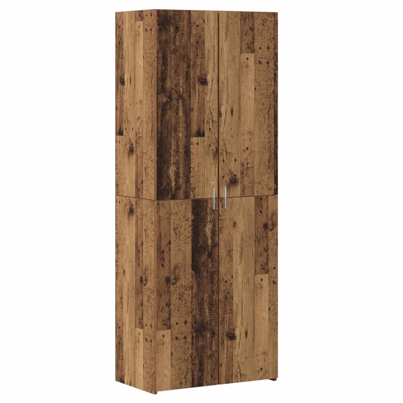 vidaXL Highboard Παλιό ξύλο 70 x 42,5 x 185 εκ