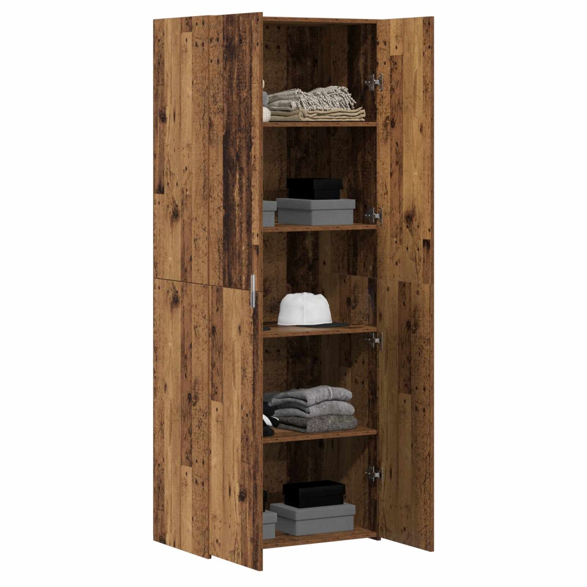 vidaXL Highboard Παλιό ξύλο 70 x 42,5 x 185 εκ
