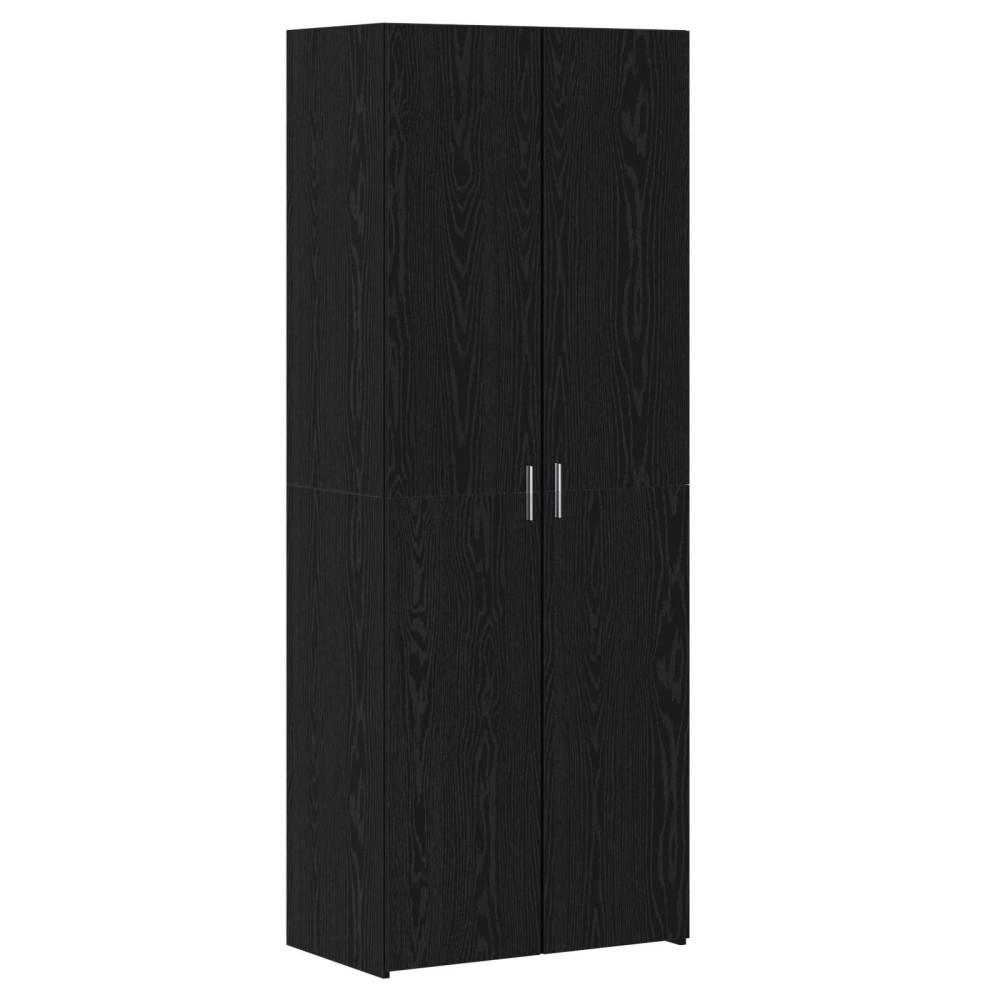 vidaXL Highboard Μαύρη Οξυά 70 x 42,5 x 185 εκ