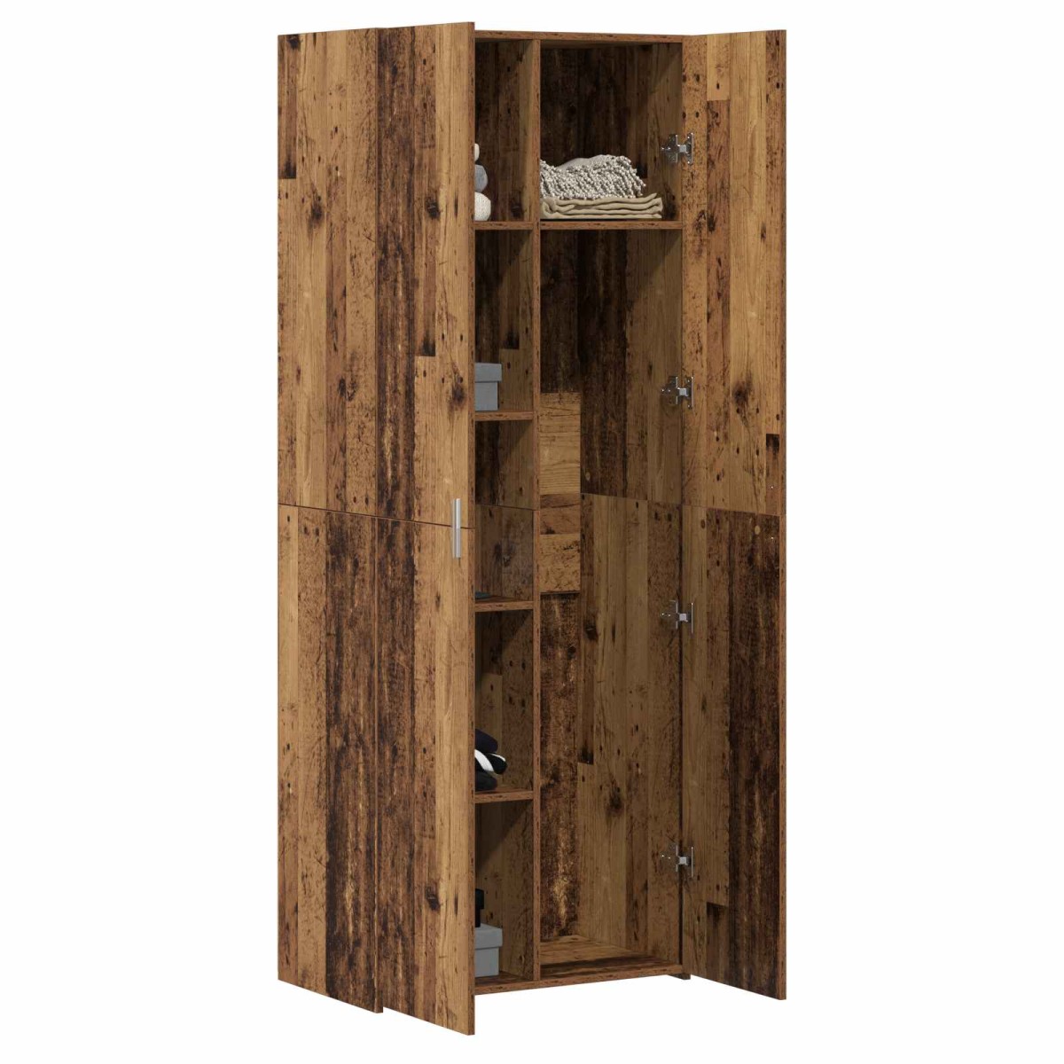 vidaXL Highboard Παλιό ξύλο 70 x 42,5 x 185 εκ