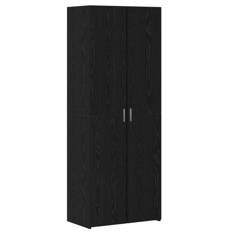 vidaXL Highboard Μαύρη Οξυά 70 x 42,5 x 185 εκ