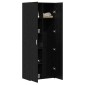 vidaXL Highboard Μαύρη Οξυά 70 x 42,5 x 185 εκ