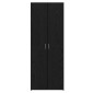 vidaXL Highboard Μαύρη Οξυά 70 x 42,5 x 185 εκ