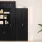 vidaXL Highboard Μαύρη Οξυά 70 x 42,5 x 185 εκ