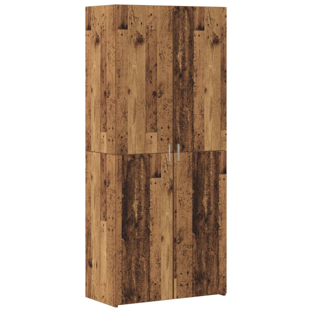 vidaXL Highboard Παλιό ξύλο 80 x 42 x 185 εκ