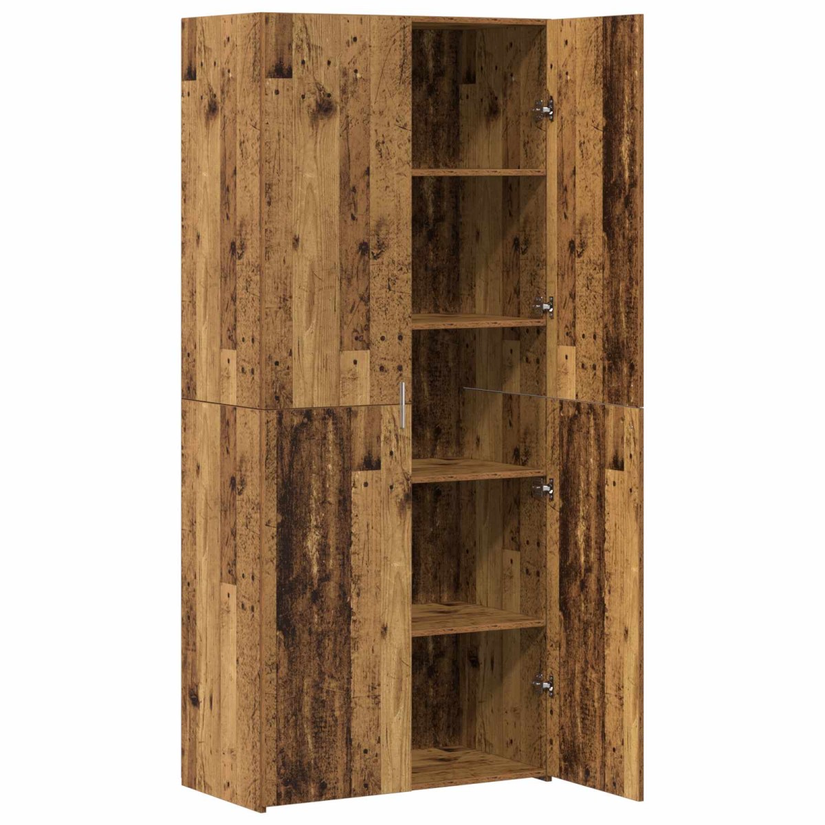 vidaXL Highboard Παλιό ξύλο 80 x 42 x 185 εκ