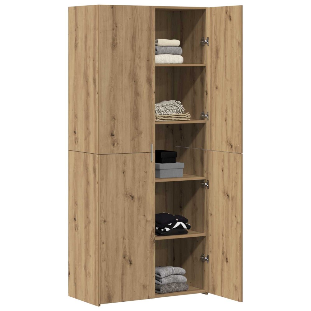 vidaXL Highboard 2 τμχ. Artisan Oak 80 x 42 x 185 εκ