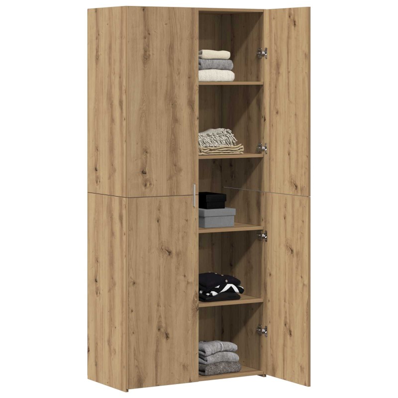 vidaXL Highboard 2 τμχ. Artisan Oak 80 x 42 x 185 εκ