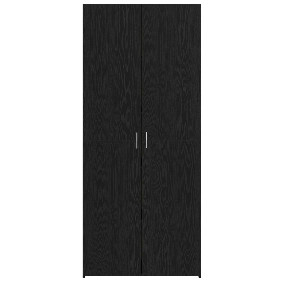 vidaXL Highboard Μαύρη Οξυά 80 x 42 x 185 εκ