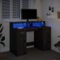 vidaXL Γραφείο Μαύρη δρυς 120 x 55 x 91 εκ. Επεξεργασμένο ξύλο