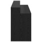 vidaXL Γραφείο Μαύρη δρυς 200 x 55 x 91 εκ. Επεξεργασμένο ξύλο