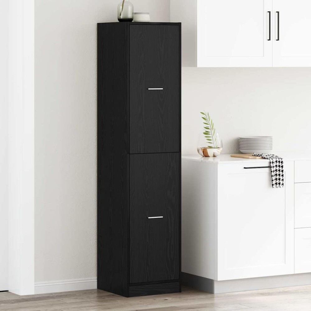 vidaXL Φαρμακοποιϊκή Ντουλάπα Μαύρη δρυς 40 x 41 x 174.5 εκ.