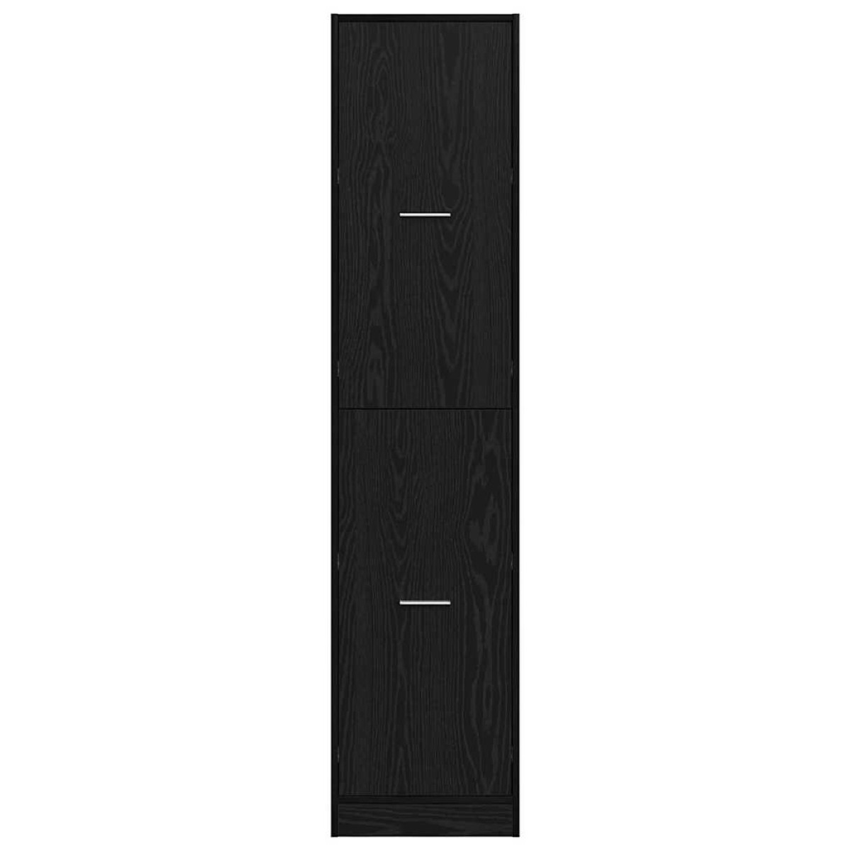 vidaXL Φαρμακοποιϊκή Ντουλάπα Μαύρη δρυς 40 x 41 x 174.5 εκ.