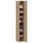 vidaXL Ντουλάπα Αποθήκευσης με Ράφια Artisan Δρυς 30 x 42,5 x 225 εκ