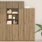 vidaXL Ντουλάπα Αποθήκευσης με Ράφια Artisan Δρυς 30 x 42,5 x 225 εκ