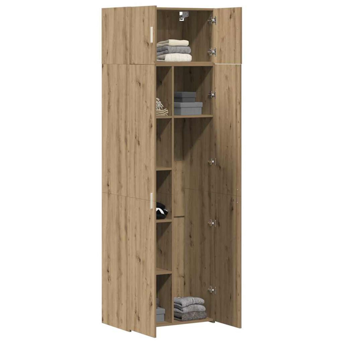 vidaXL Ντουλάπι αποθήκευσης 3 τμχ. Artisan Oak 70 x 42,5 x 185 εκ