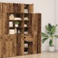 vidaXL Ντουλάπι αποθήκευσης 2 τμχ. Παλιό ξύλο 30 x 42,5 x 225 εκ