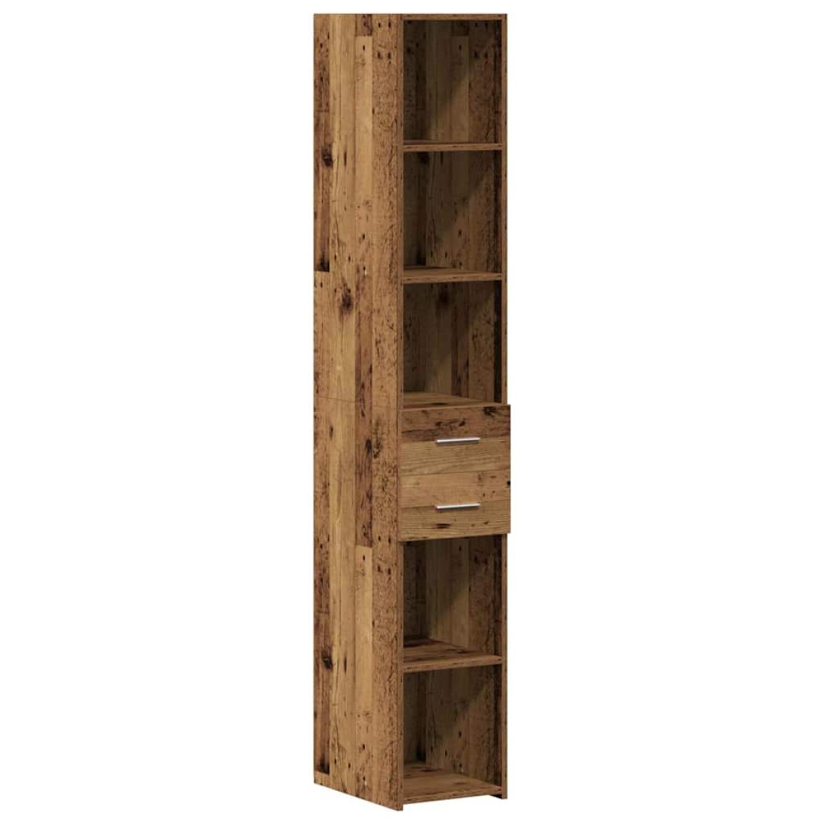 vidaXL Ντουλάπι αποθήκευσης 2 τμχ. Παλιό ξύλο 30 x 42,5 x 225 εκ
