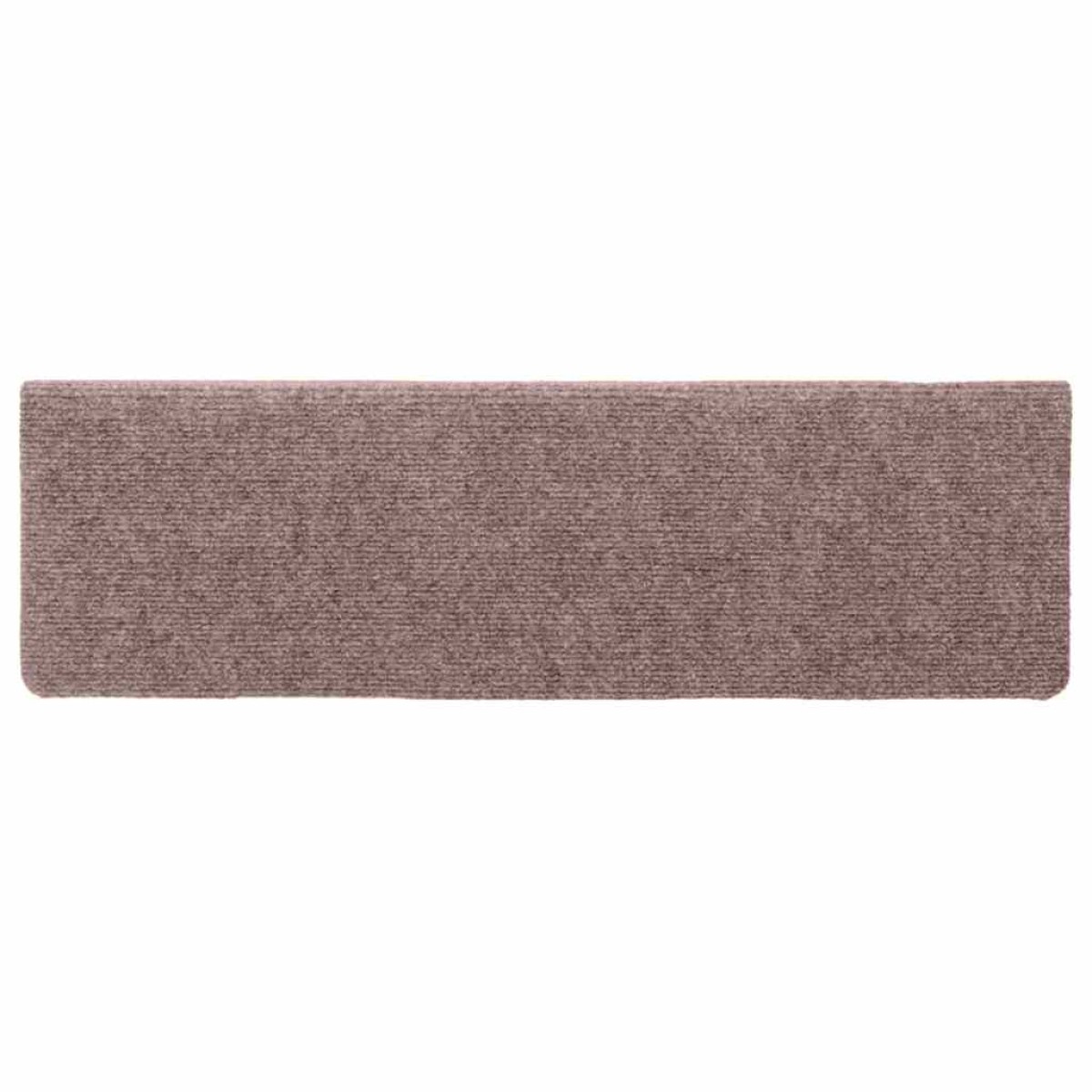 vidaXL Αυτοκόλλητα Πατάκια Σκαλιών 30 τεμ. 65x21x4 εκ. Ανοιχτό Καφέ Ορθογώνια Άκρη