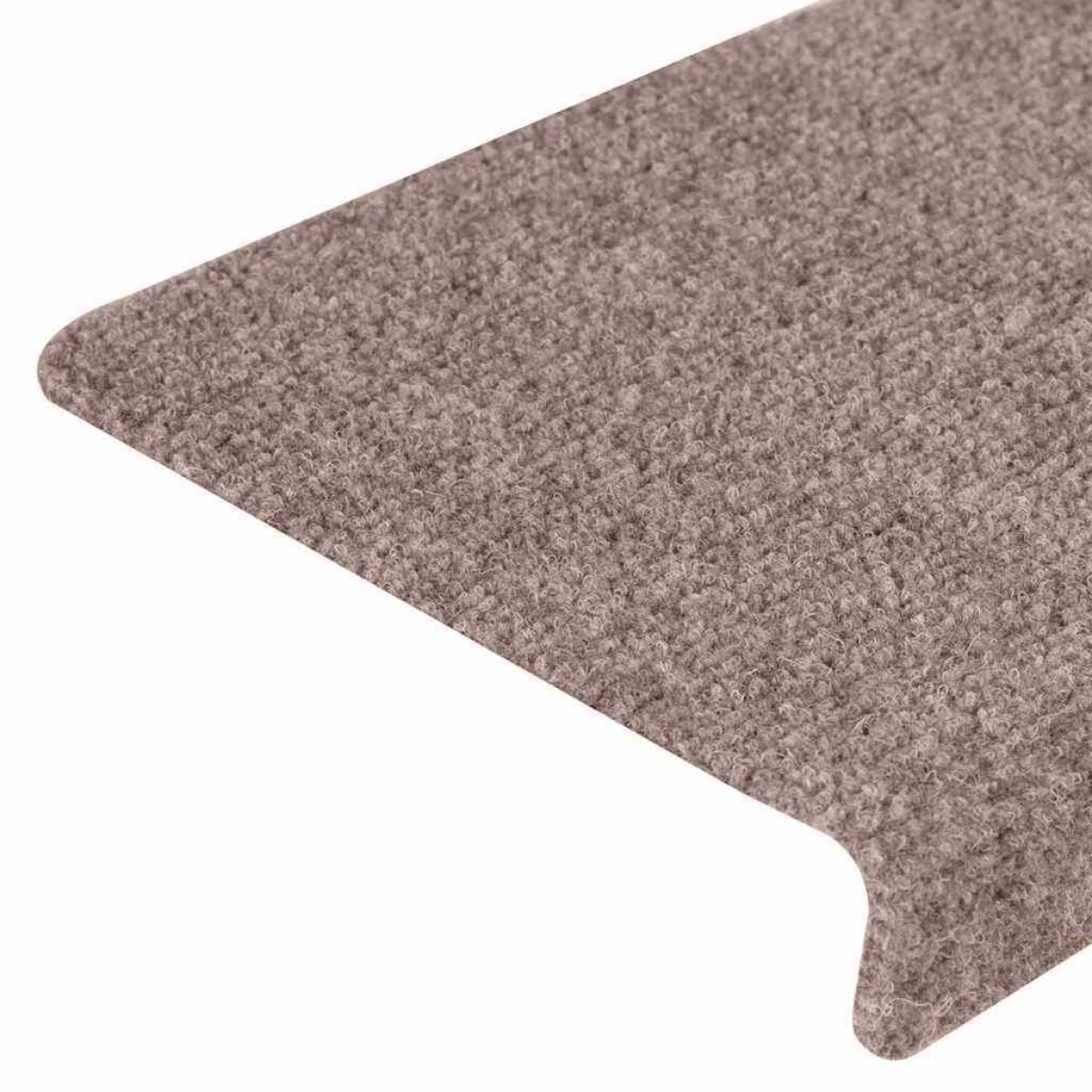 vidaXL Αυτοκόλλητα Πατάκια Σκαλιών 30 τεμ. 65x21x4 εκ. Ανοιχτό Καφέ Ορθογώνια Άκρη