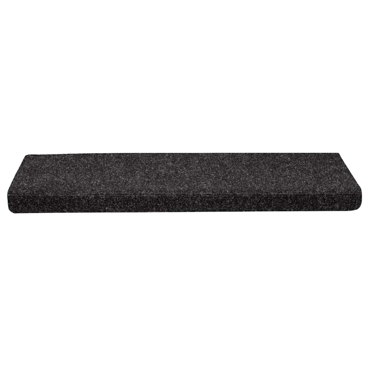vidaXL Αυτοκόλλητα Πατάκια Σκαλιών 30 τεμ. 65x21x4 εκ. Μαύρα Ορθογώνια Άκρα