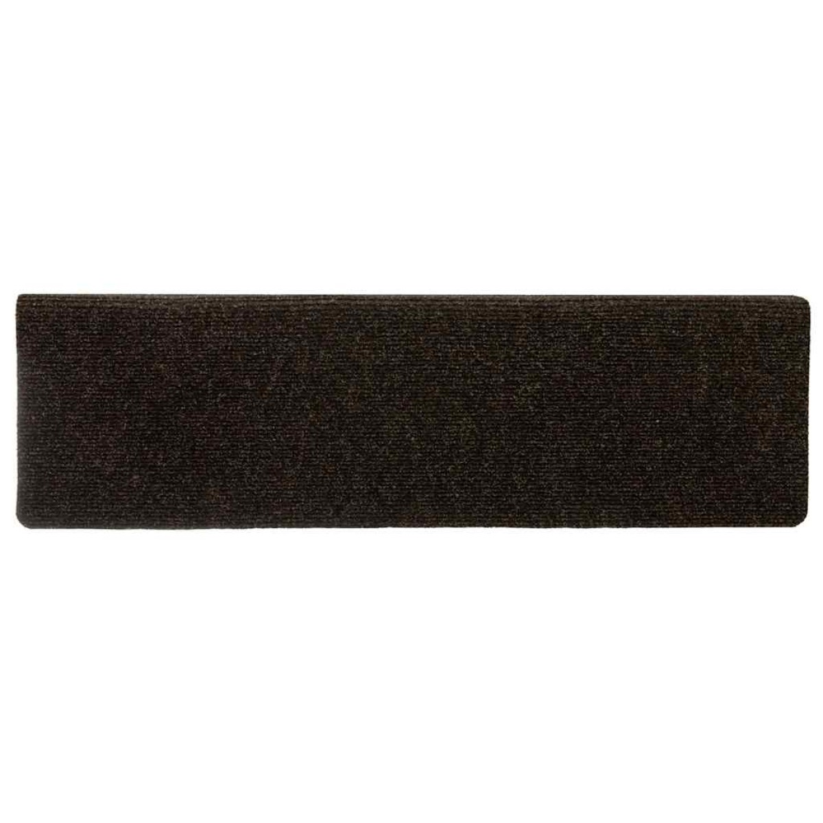 vidaXL Αυτοκόλλητα Πατάκια Σκαλιών 30 τεμ. 65x21x4 εκ. Σκούρο Καφέ Ορθογώνιο Άκρο