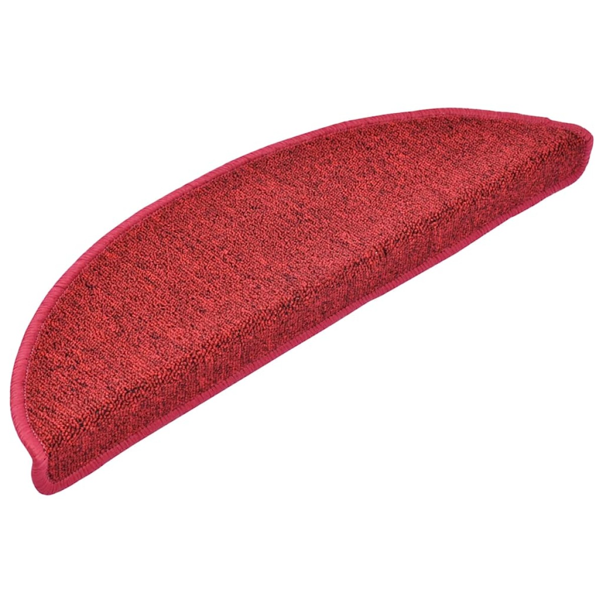 vidaXL Πατάκια Σκαλιών 30 τεμ. Κόκκινο Ημίστρογγυλά 56x17x3 εκ.