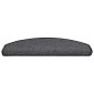 vidaXL Πατάκια Σκαλοπάτια 30 τεμ. Ανθρακί 65x24x4 εκ. Ημίστρογγυλά Μεγάλα
