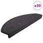 vidaXL Πατάκια Σκαλοπάτια 30 τεμ. Ανθρακί 65x24x4 εκ. Ημίστρογγυλά Μεγάλα