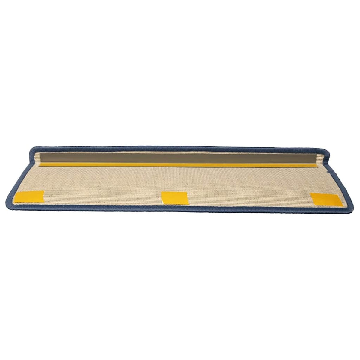 vidaXL Πατάκια Σκαλιών 30 τεμ. 65x21x4 εκ. Ανοιχτό Γκρι και Μπλε Ορθογώνια Άκρη