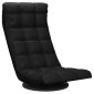 vidaXL Καρέκλα Δαπέδου Περιστρεφόμενη Μαύρη Υφασμάτινη