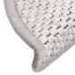 vidaXL Πατάκια σκάλας αυτοκόλλητα με σισαλωτή όψη 30 τεμάχια 56x17x3cm