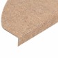 vidaXL Πατάκια Σκάλας Αυτοκόλλητα 30 τεμ. Μπεζ 65 x 22,5 x 3,5 εκ.