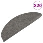 vidaXL Πατάκια Σκάλας Αυτοκόλλητα 20 τεμ. Γκρι 56 x 17 x 3 εκ.