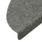 vidaXL Πατάκια Σκάλας Αυτοκόλλητα 20 τεμ. Γκρι 56 x 17 x 3 εκ.