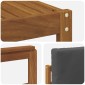 vidaXL Σειρά Καναπέ Εξωτερικού 7 τμχ. Φυσικό και Ανθρακί
