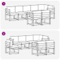 vidaXL Σειρά Καναπέ Εξωτερικού 8 τμχ. Φυσικό και Μπεζ